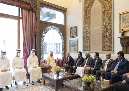 محمد بن زايد يستقبل الرئيس اليمني "الجديد"
