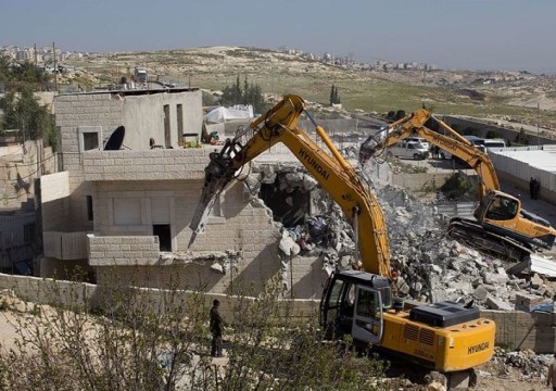 الاحتلال الإسرائيلي يهدم منزلاً فلسطينياً بالضفة الغربية المحتلة