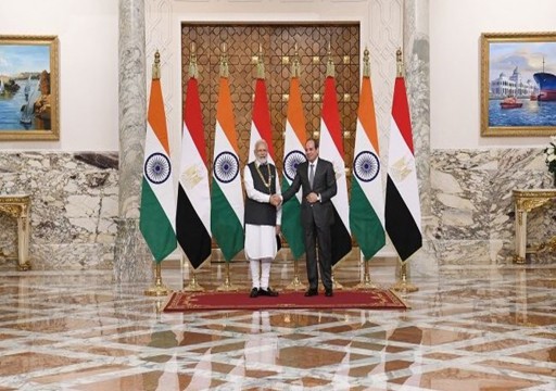 رئيس وزراء الهند في مصر لأول مرة والبلدان يعلنان تعزيز العلاقات