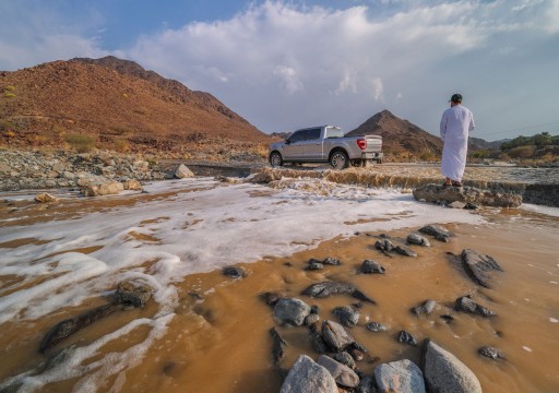 أمطار رعدية غزيرة على بعض مناطق الإمارات الشرقية