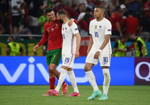 التعادل يحسم لقاء فرنسا والبرتغال ويصعدان لدور 16 من أمم أوروبا