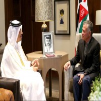 العاهل الأردني يستقبل وزير خارجية قطر