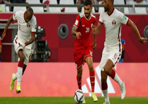 قطر تُسقط عُمان في الوقت القاتل والعراق تتعادل سلباً مع البحرين في كأس العرب