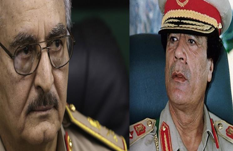 أسرة  القذافي تدعم اللواء المتمرد  خليفة حفتر