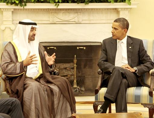 محمد بن زايد يلتقي أوباما وكبار المسؤولين السعوديين في الرياض