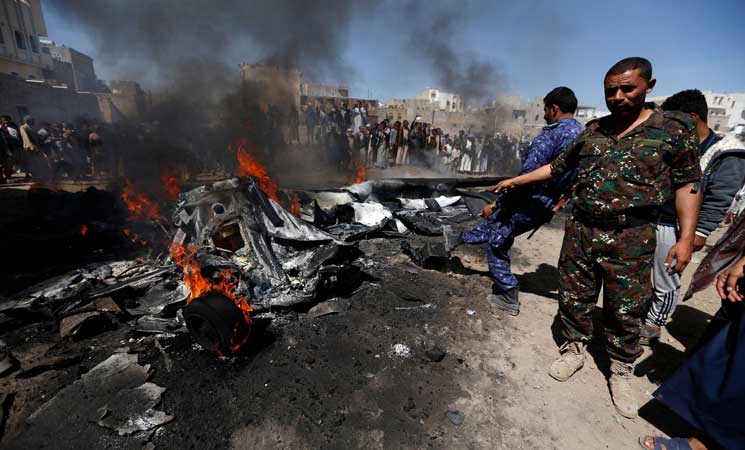 مقتل 6 من “القاعدة” بغارتين لطائرة مسيرة وسط اليمن