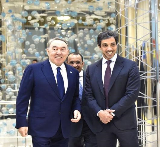 منصور بن زايد ورئيس كازاخستان يبحثان تعزيز علاقات التعاون