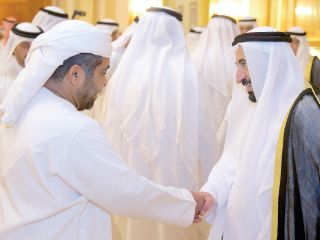 حكام الإمارات يتلقون التهاني من المواطنين بالشهر الفضيل