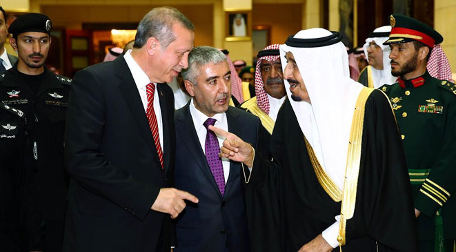 أردوغان يغادر الرياض بعد مباحثات مع العاهل السعودي