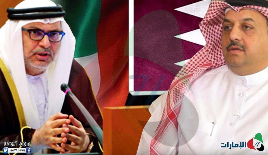 وزير الدفاع القطري يرد على تصريحات قرقاش بشأن الأزمة الخليجية