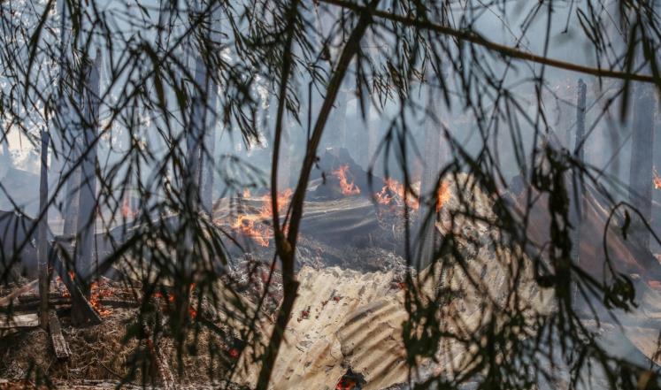 تواصل أعمال حرق منازل الروهينغا