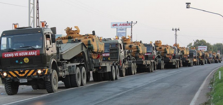الجيش التركي يرسل تعزيزات عسكرية إلى "اعزاز" السورية