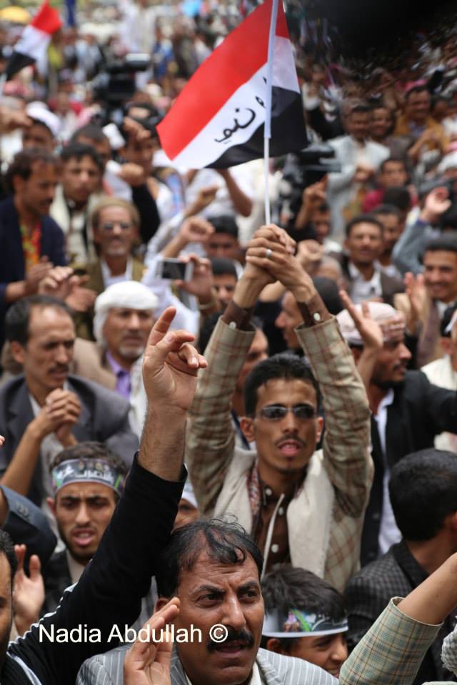 عشرات الآلاف من اليمنيين يحتشدون لرفض عنف جماعة الحوثي 
