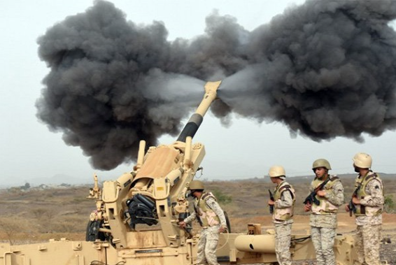 المدفعية السعودية تقتل قياديًا وعشرات الحوثيين بجازان