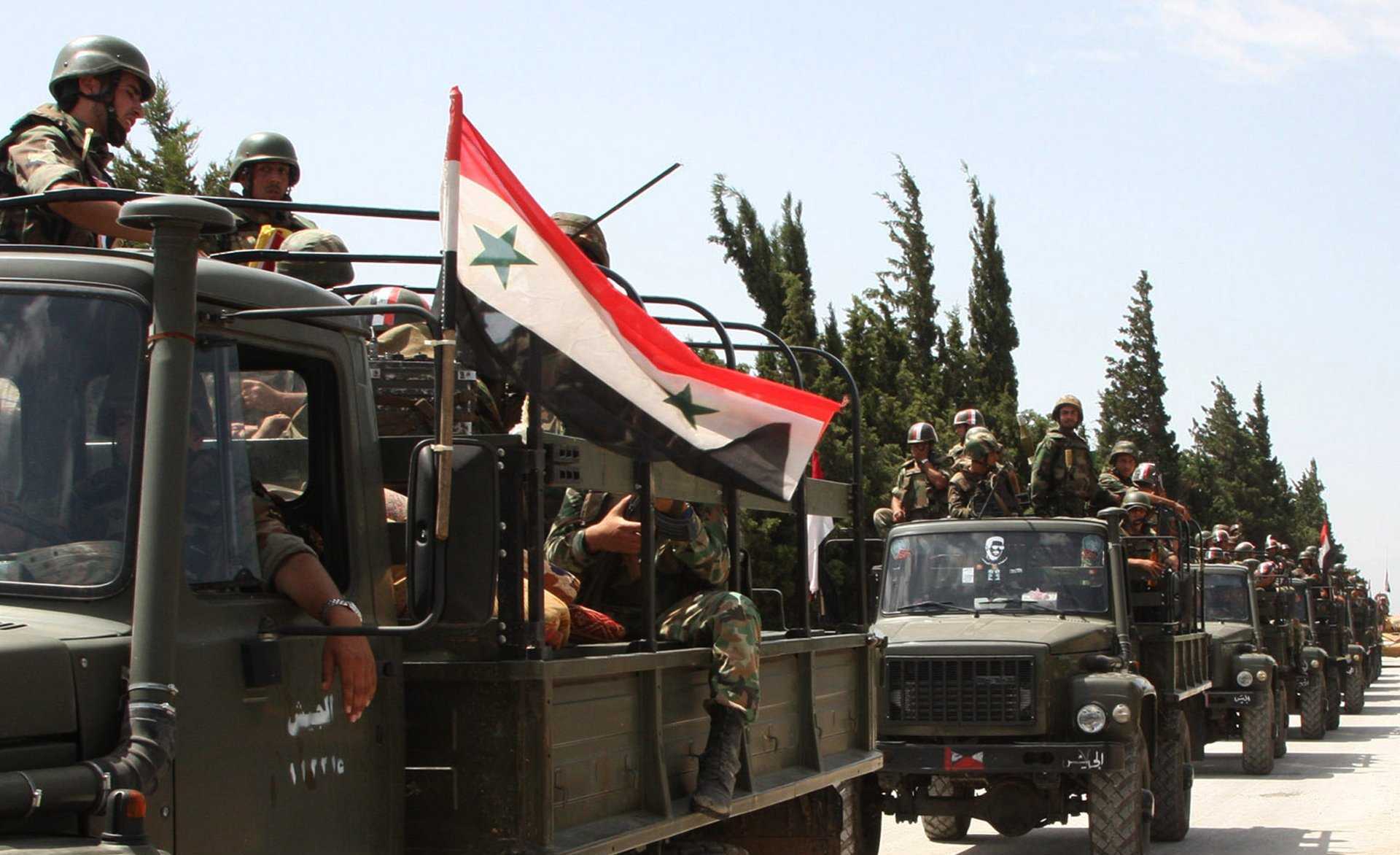 النظام السوري يرسل تعزيزات عسكرية صوب الحدود مع العراق والأردن