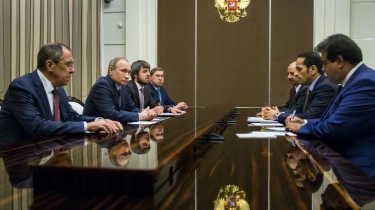 وزير خارجية قطر ولافروف يبحثان الملف السوري في موسكو