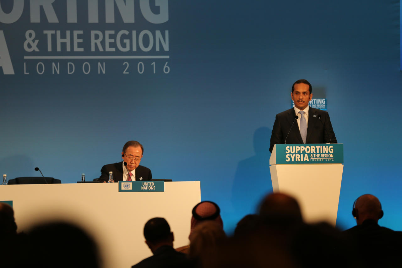 وزير الخارجية القطري: إرسال قوات برية إلى سوريا ضرورة ملحة