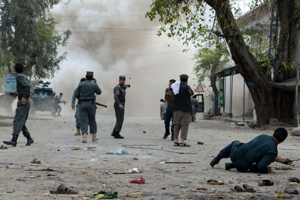 انفجار كبير في سفارة أميركا بالعاصمة الأفغانية