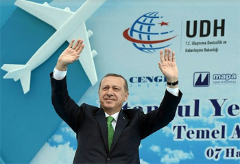 تركيا تضع حجر الأساس لبناء أكبر مطار في العالم