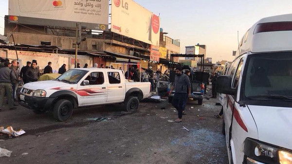 116 قتيلاً وجريحاً في هجوم انتحاري وسط بغداد