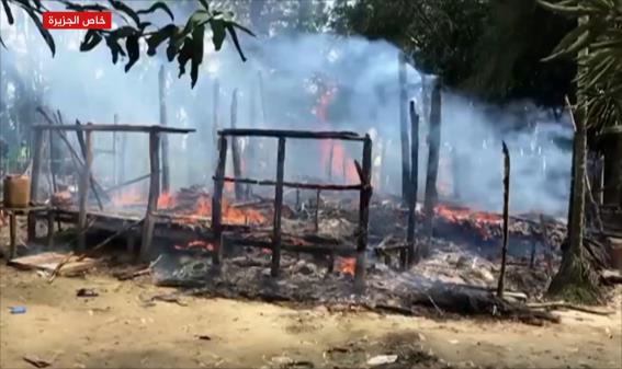 العفو الدولية تتهم جيش ميانمار بحرق قرى مسلمي الروهينغا