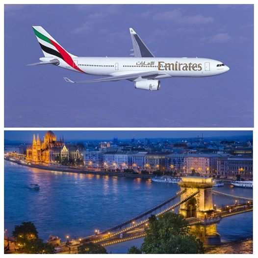 رحلات يومية لطيران الإمارات إلى بودابست