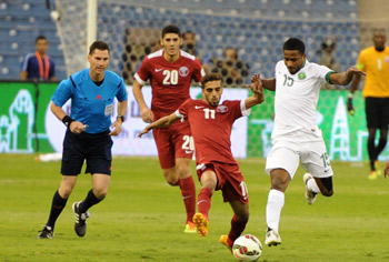 المنتخب السعودي يتعادل مع نظيره القطري في أولى مباريات "خليجي 22"