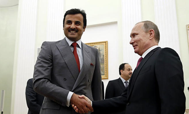 بوتين: نتحاور مع قطر لحل نزاعات الشرق الأوسط