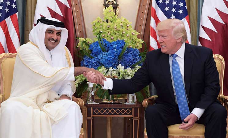 "نيويورك تايمز": ترامب رتّب لاتصال أمير قطر بولي عهد السعودية