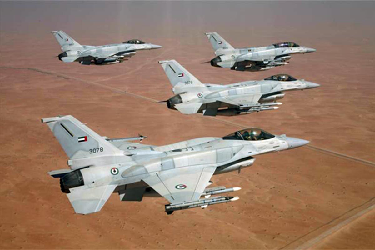 المقاتلات الإماراتية تواصل قصف معاقل الحوثيين ضمن "عاصفة الحزم"