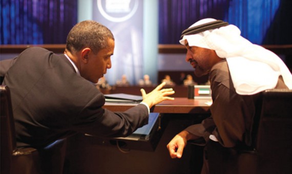 محمد بن زايد يتلقى اتصالاً هاتفياً من الرئيس الاميركي