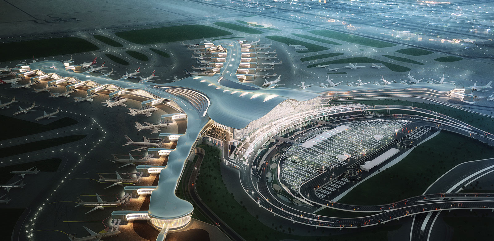 بتكلفة 18 مليار درهم إنهاء 46% من أعمال مطار أبوظبي الجديد