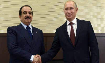 العاهل البحريني يلتقي بوتين في سوتشي الروسية الاثنين