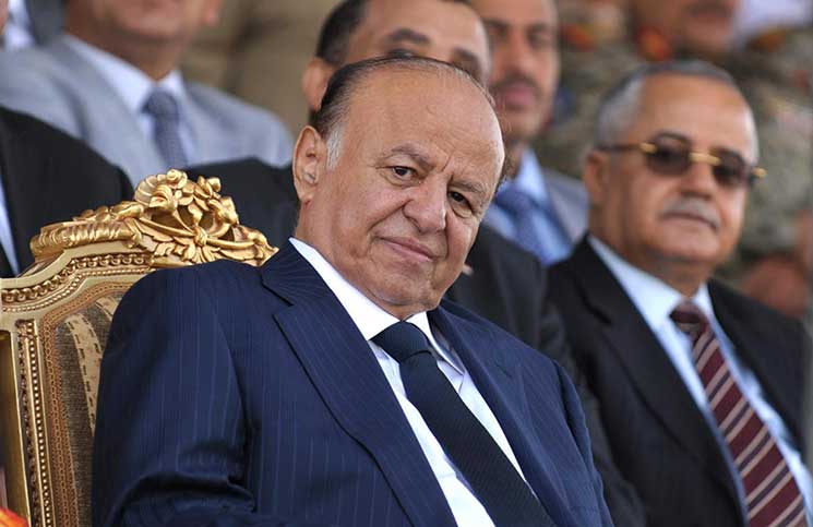 هادي بالذكرى الـ7 للثورة اليمنية: الشعب لن يقبل بعودة الحكم العائلي