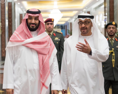 مزاعم مسيئة لـ"هيرست" حول خلاف محمد بن زايد "وبن سلمان" مع قطر