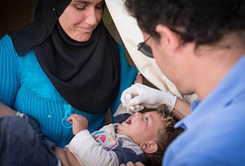 استكمال حملة تطعيم ضد شلل الأطفال في سوريا