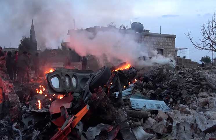 هيئة تحرير الشام تعلن مسؤوليتها عن إسقاط الطائرة الروسية في إدلب