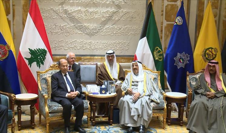 الرئيس اللبناني يزور الكويت ويلتقي أمير البلاد