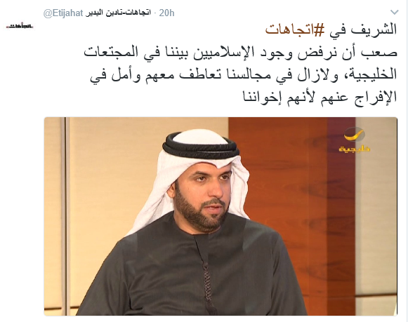 قانوني إماراتي: مجالس الخليج تتعاطف مع "الإخوان" ونأمل الإفراج عنهم 