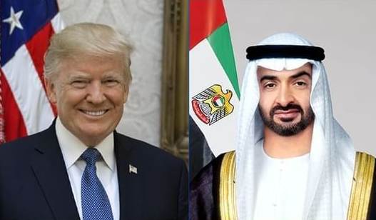 رئيس الدولة وترامب يناقشان التصعيد الإيراني وأمن الملاحة في مضيق هرمز