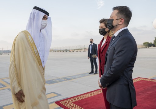 الرئيس الأوكراني يصل إلى أبوظبي في زيارة عمل