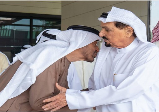 حاكم عجمان يستقبل محمد بن زايد في استراحة الصفيا