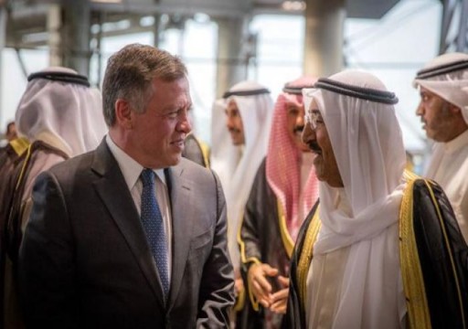 أمير الكويت وعاهل الأردن يبحثان تطورات التصعيد الأخير في المنطقة