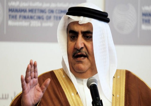 وزير خارجية البحرين يقول إن الأسلحة الإيرانية التي دخلت بلاده كافية لتدمير المنامة