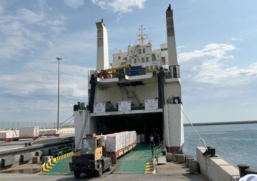 الإمارات ترسل سفينة مساعدات رابعة لدعم سكان غزة