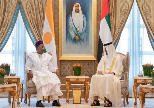 محمد بن زايد ورئيس النيجر يشهدان مراسم تبادل اتفاقيات تعاون بين البلدين