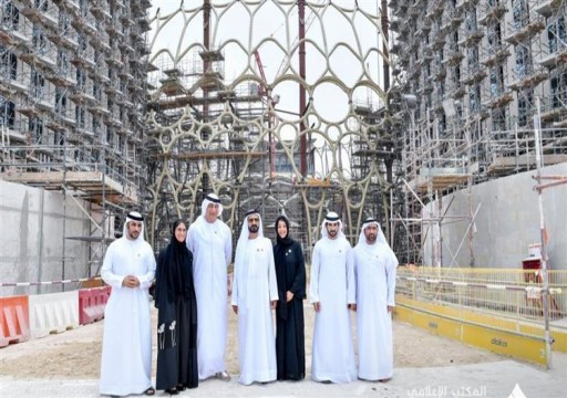 محمد بن راشد يتفقد مشاريع البنية التحتية لـ"إكسبو 2020 دبي"