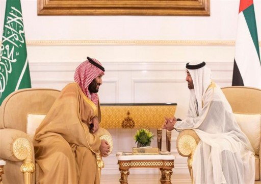 محمد بن زايد يستقبل ابن سلمان في أبوظبي