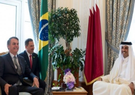 أمير قطر يبحث مع الرئيس البرازيلي القضايا الإقليمية والدولية