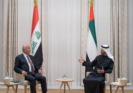 محمد بن زايد يلتقي الرئيس العراقي في أبوظبي